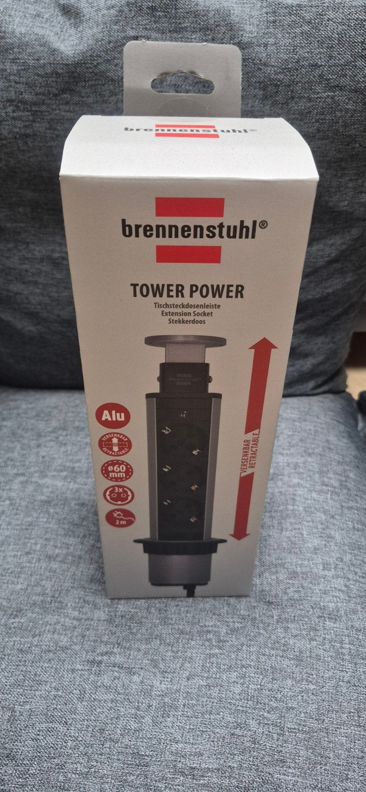 Brennenstuhl Tower Power Inbouw Stekkerdoos - Nieuw, Ophalen of Verzenden, Nieuw, Brennenstuhl, Stekkerdoos