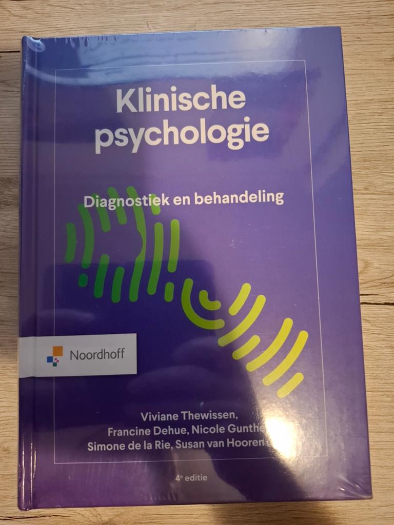 Klinische psychologie, Ophalen of Verzenden, Nieuw, Klinische psychologie
