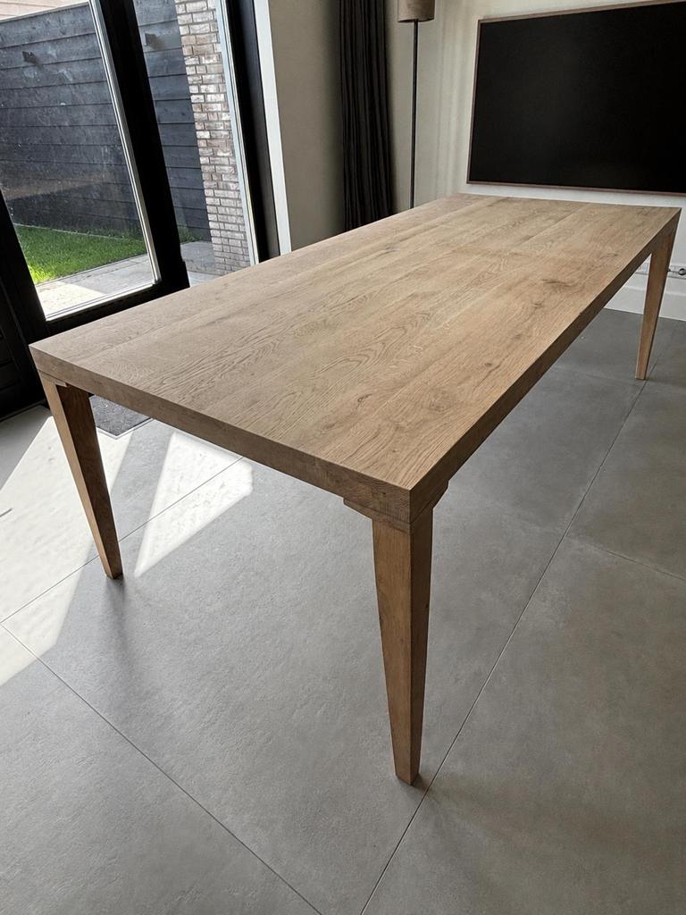 Eiken eettafel hofstede raanhuis, als nieuw!, Ophalen, Eikenhout, 200 cm of meer, 50 tot 100 cm