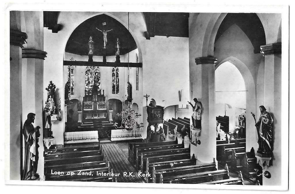 AK Loon op Zand - Interieur R.K. Kerk, Verzenden, 1960 tot 1980, Ongelopen, Noord-Brabant