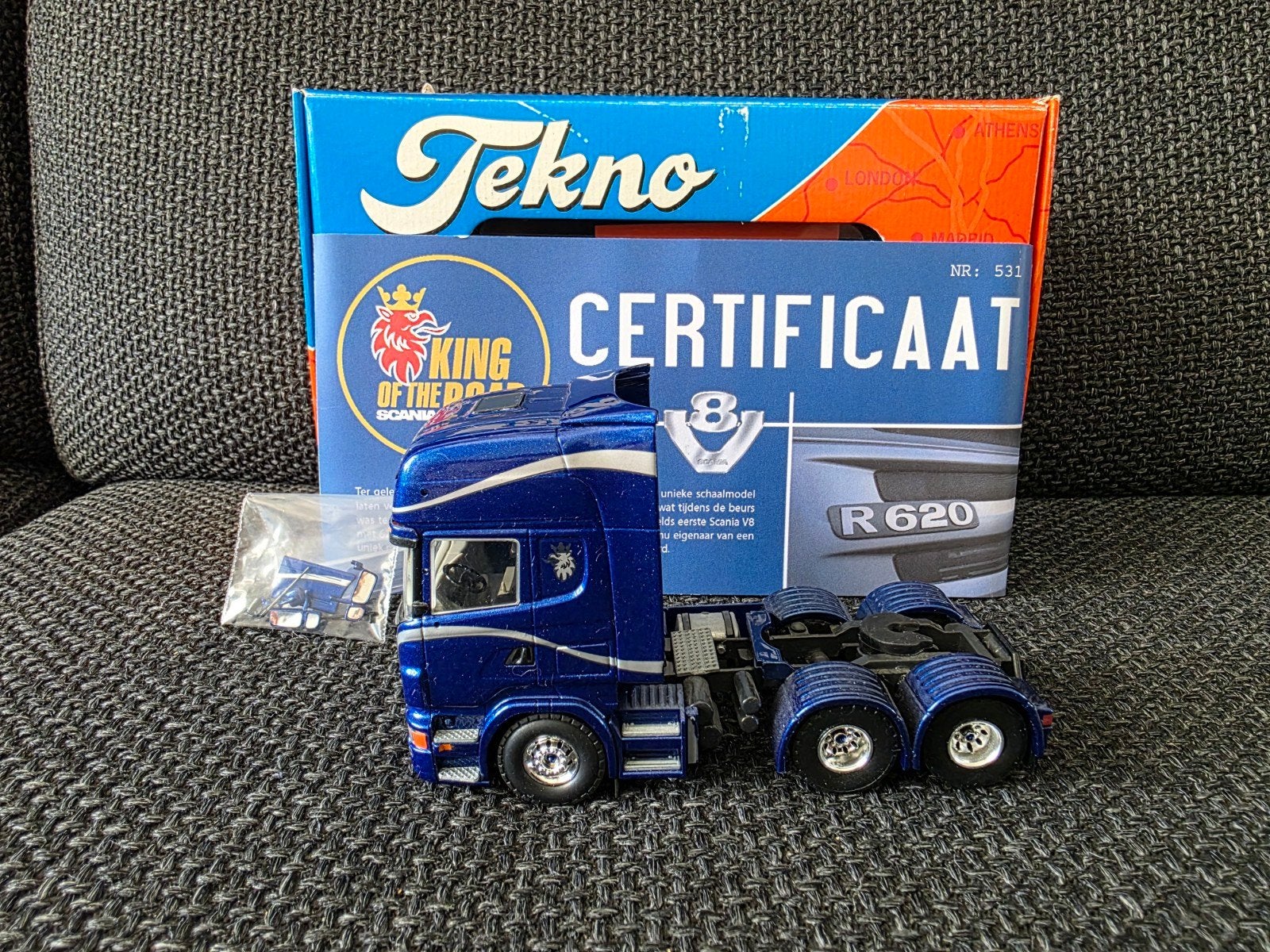 Scania R620 V8 Rai 2005 Certificaat Tekno, Ophalen of Verzenden, Zo goed als nieuw, Bus of Vrachtwagen, Tekno