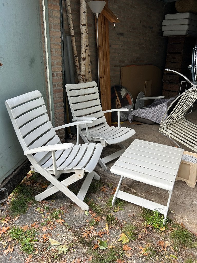 Gratis - Tuin stoelen, Kunststof, Gebruikt, Tuinset, Ophalen