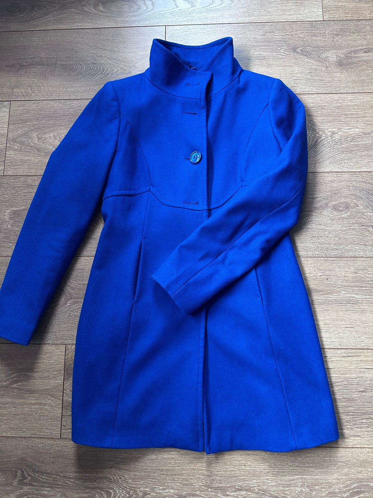 United Colors of Benetton jas / mantel, maat 36 [D], Ophalen of Verzenden, Gedragen, Maat 36 (S), Blauw