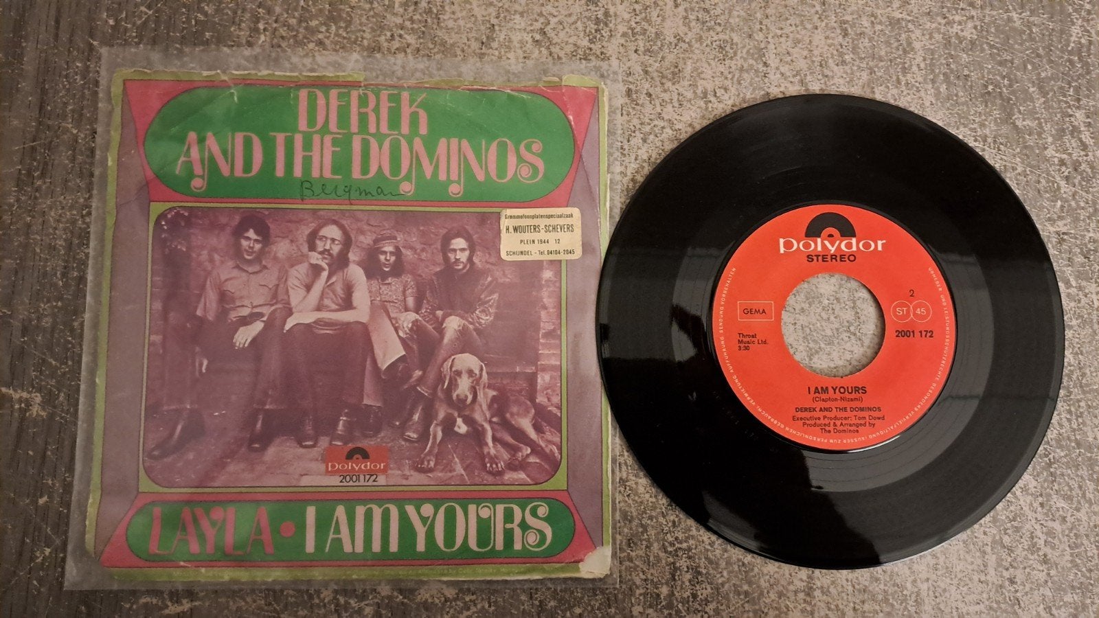 Derek and the dominos  - Layla ( zie omschrijving  ), Fotohoes, Ophalen of Verzenden, Gebruikt, Pop