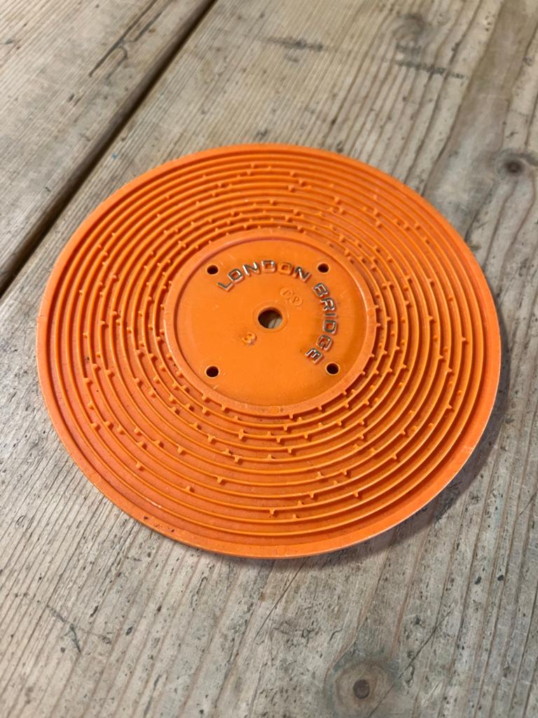 Fisher Price muziekdoos speelgoedplaat 1971 nr 3 m, Ophalen of Verzenden