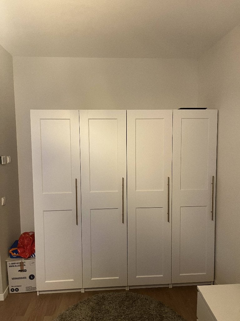 3 PAX - Grimo ikea kasten, 201 x 50 x 58 wit, 200 cm of meer, 50 tot 100 cm, Zo goed als nieuw, Modern, ikea