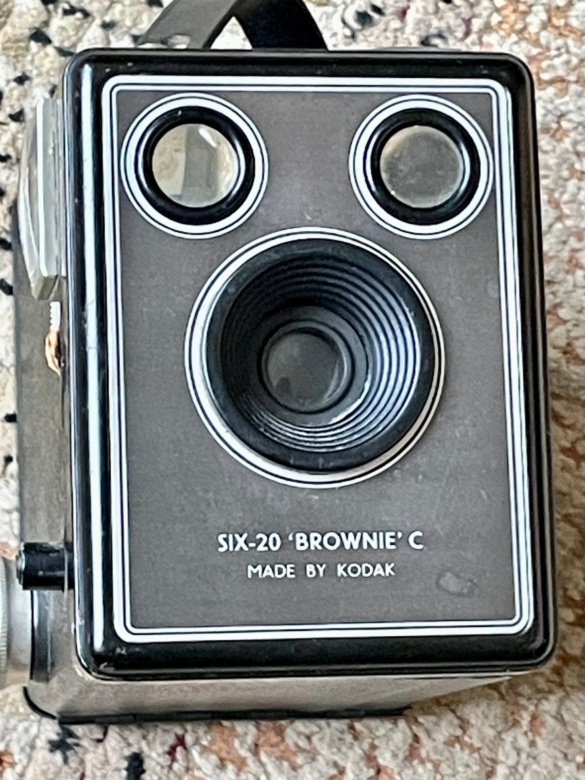 Vintage Kodak Six-20 'Brownie' C Boxcamera, Ophalen of Verzenden, Zo goed als nieuw, Compact, Kodak
