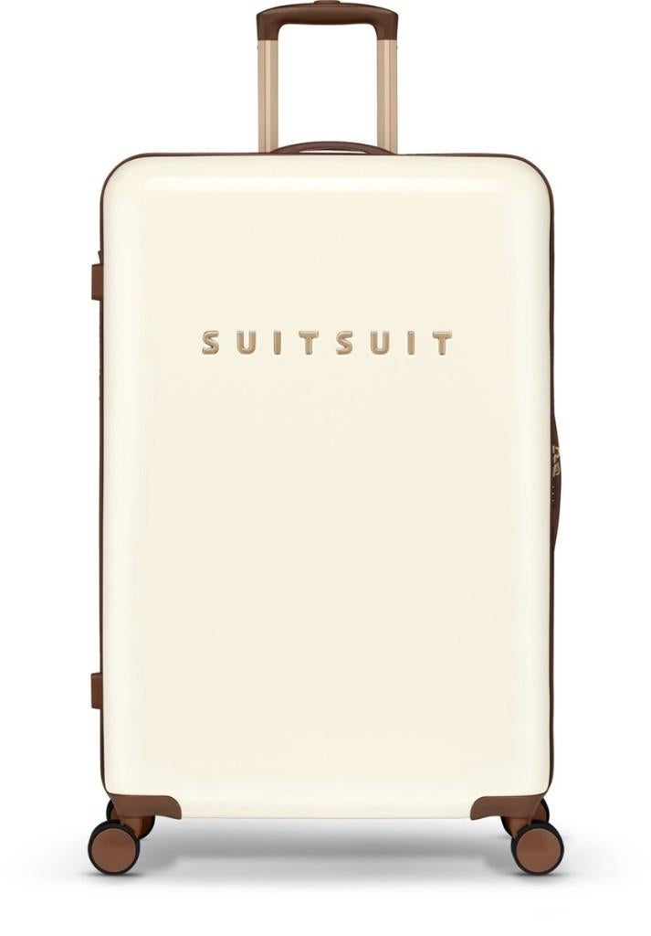✅ SUITSUIT Fab Seventies Antique White koffer 76 cm - NIEUW, Wieltjes, Hard kunststof, 45 tot 55 cm, Nieuw