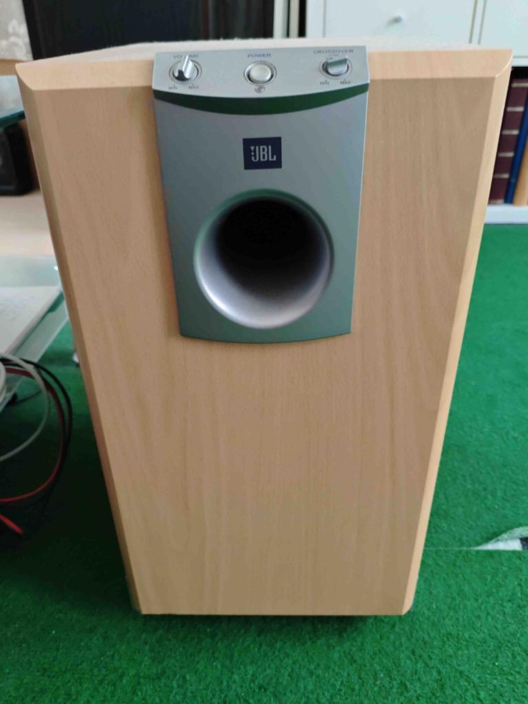 JBL 178 Subwoofer met 2.1 class-D amp. Optie: Mission 760i., Ophalen of Verzenden, 120 watt of meer, Subwoofer, JBL