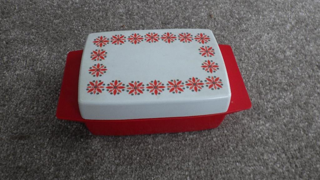 vintage kleurrijk botervlootje van kunststof, Verzamelen, Ophalen of Verzenden, Overige typen