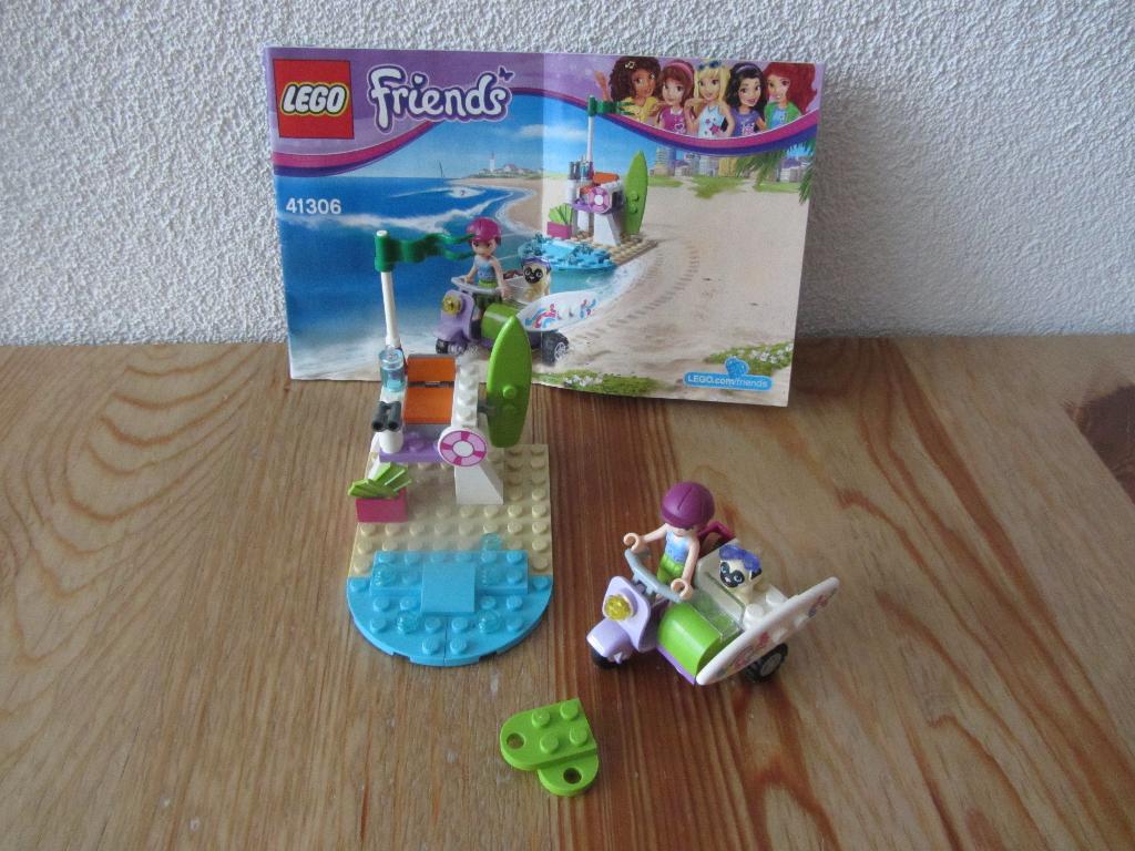 Lego Friends 41306 Emma's waterscooter, Ophalen of Verzenden, Zo goed als nieuw, Complete set, Lego