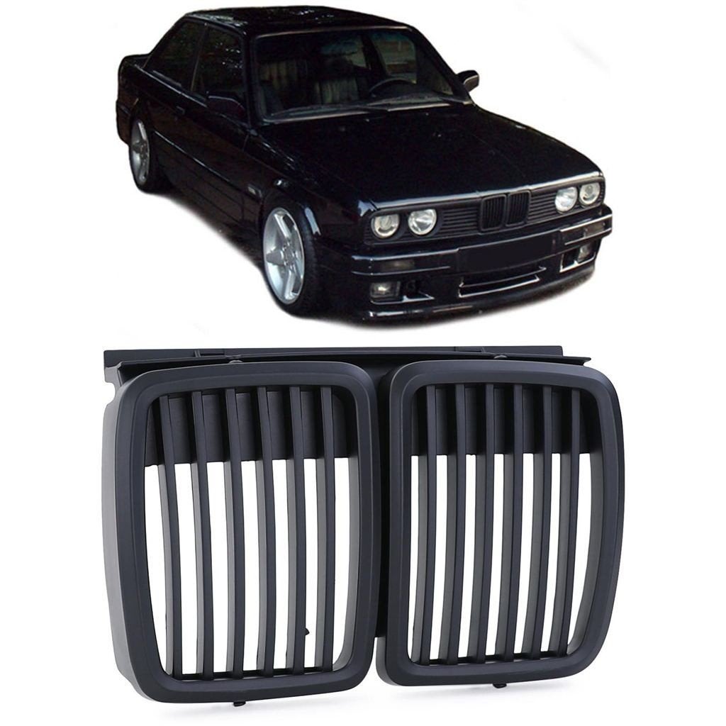 Grill Voor Bmw 3 Serie E30 Mat Zwart