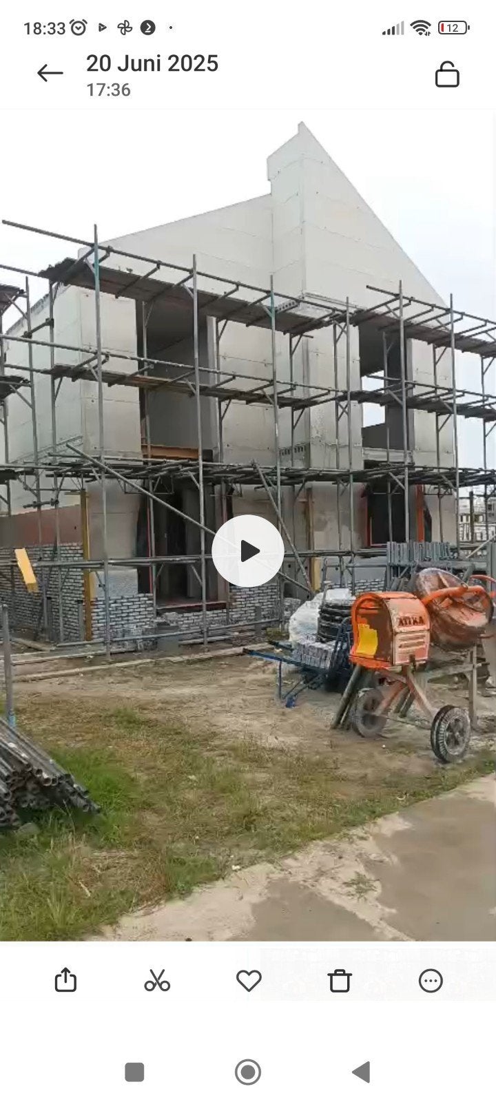 TE HUUR complete stalen steiger ideaal voor klussen bedrijf, Ophalen of Verzenden