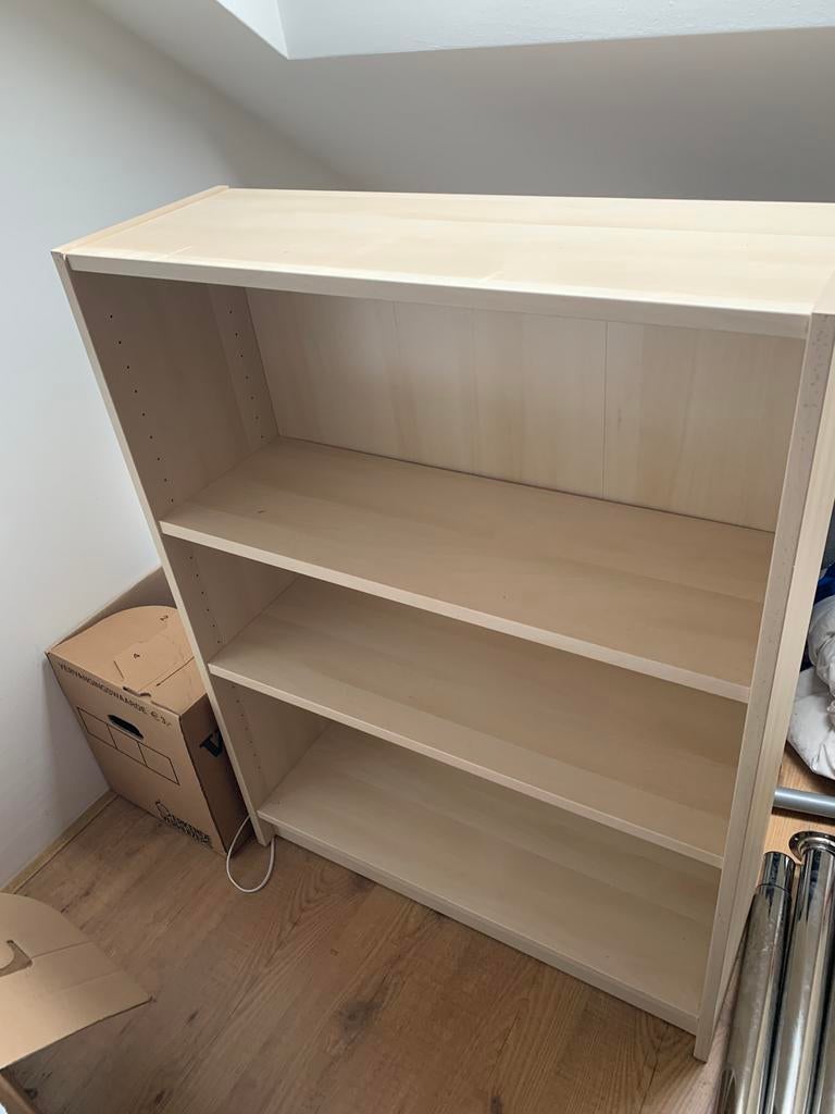 Boekenkast beuken/berken Billy ikea- Zo goed als nieuw, Ophalen, Met plank(en), 100 tot 150 cm, 50 tot 100 cm