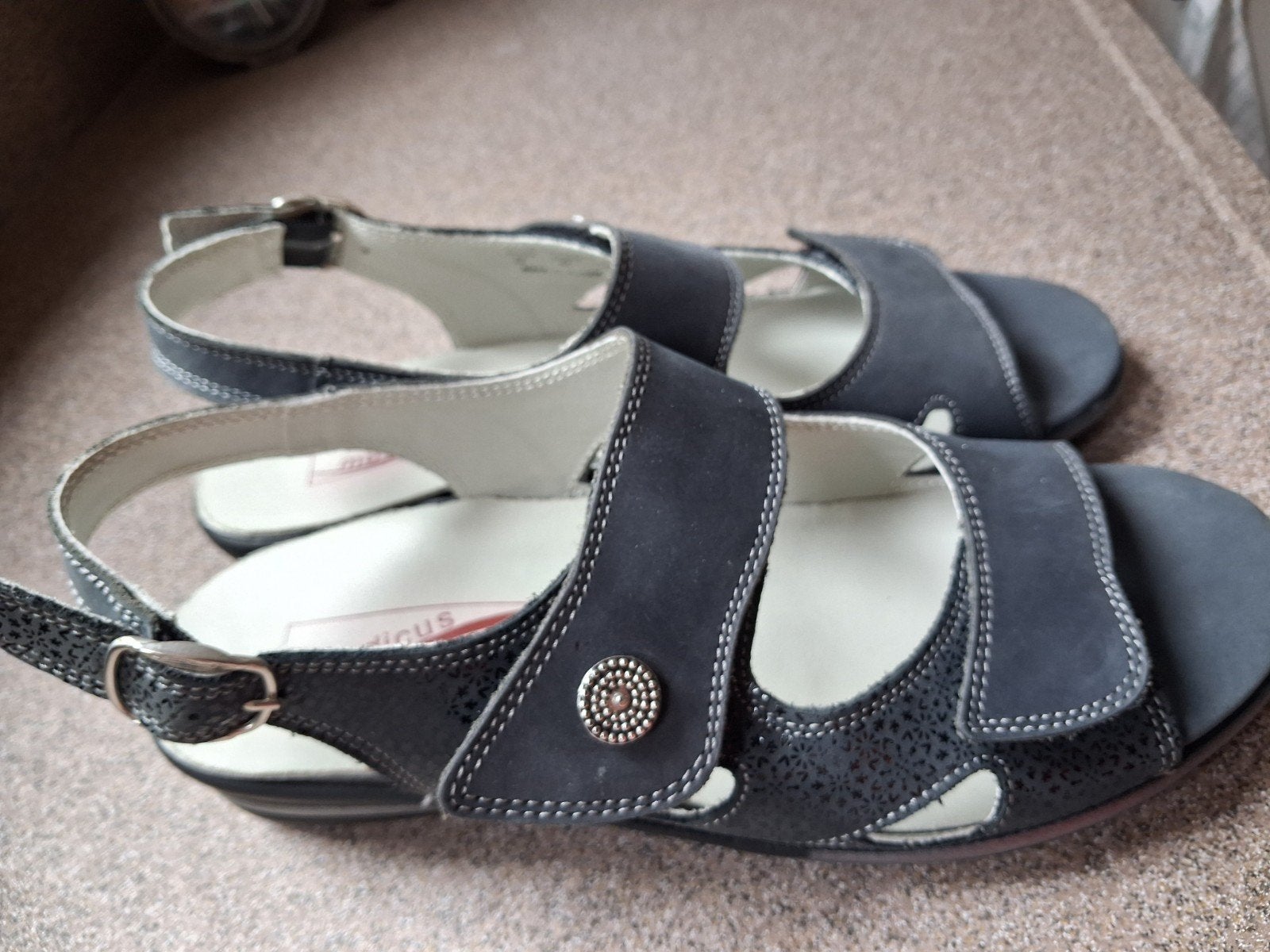 sandalen uitneembaar voetbed, Ophalen, Medicus, Blauw, Nieuw