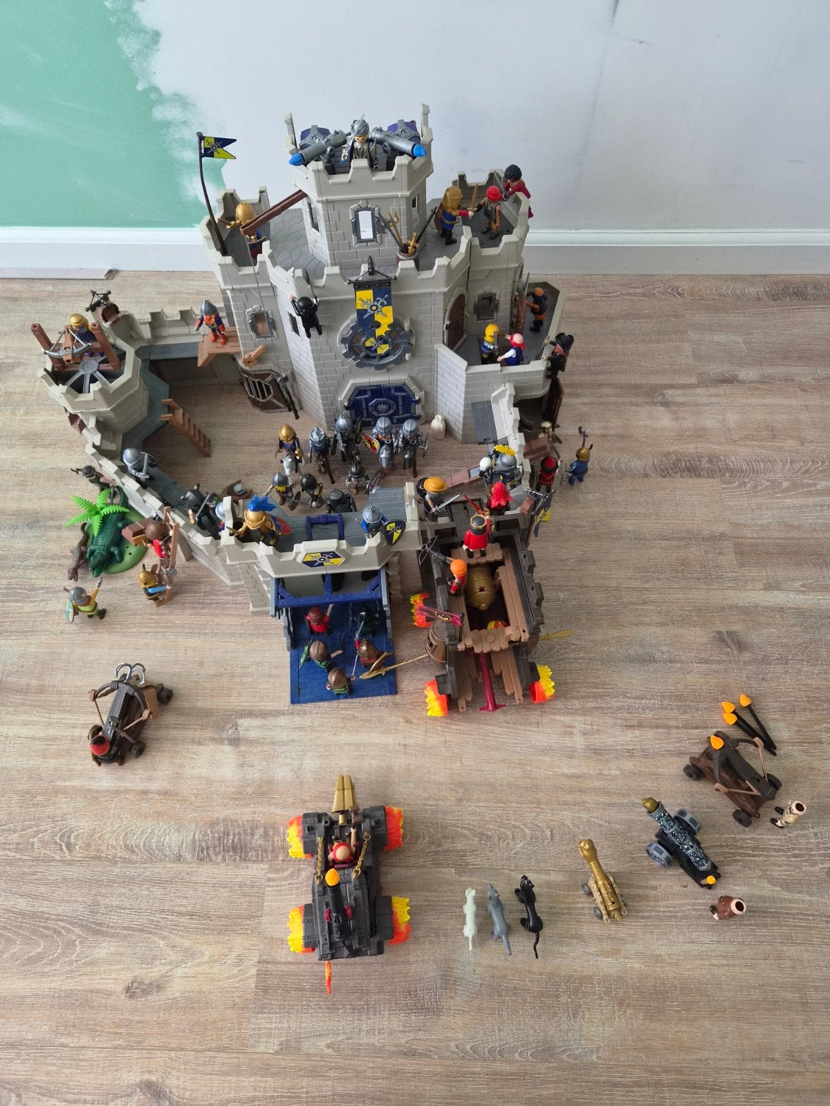 Grote Playmobil Ridderburcht met veel ridders en accessoires, Ophalen of Verzenden