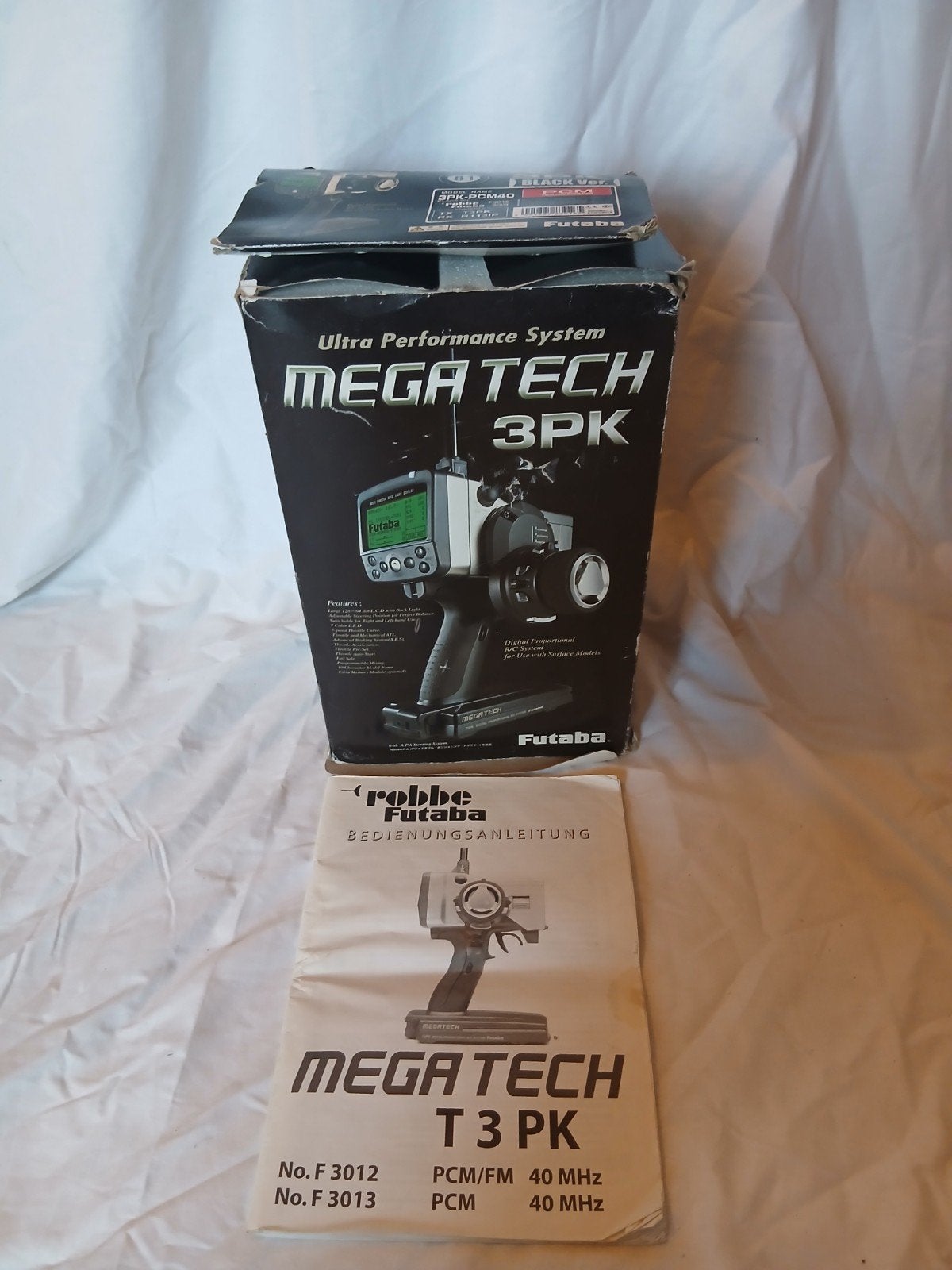 Futaba Megatech 3PK PCM40 Zender met Ontvangers, Hobby en Vrije tijd, Gebruikt, Onderdeel, Overige schalen, Overige typen