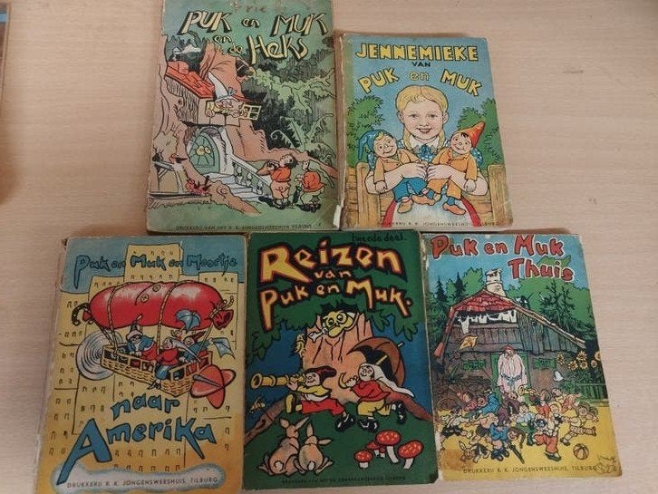 5 boeken van Puk en Muk, Boeken, Ophalen of Verzenden, Gelezen, Frans Fransen, Fictie