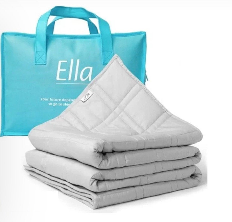 Verzwaarde Deken 13kg – 200x200 - Merk Ella, Ophalen, Tweepersoons, Grijs, Deken of Dekbed