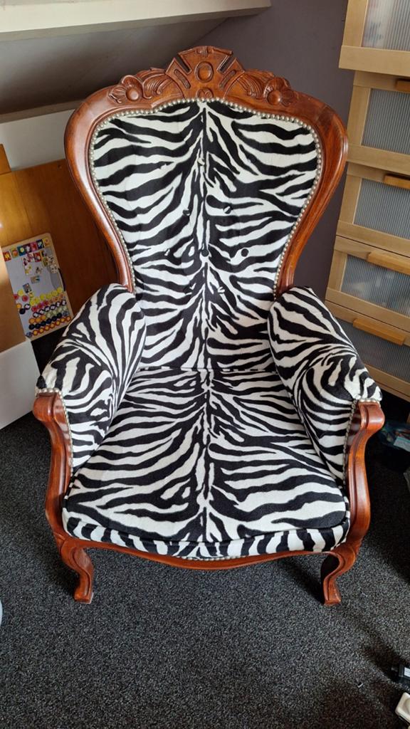 Armfauteuil ZEBRA print, kinderkamer thema ?, Ophalen