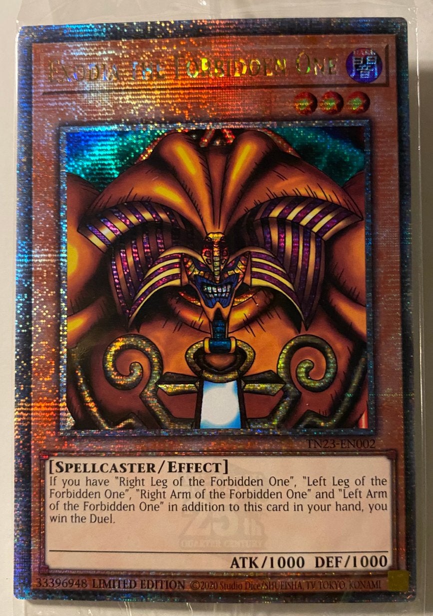 Yu-Gi-Oh! Full Exodia Set Quartercentury Exodia 1st  M/NM !, Hobby en Vrije tijd, Ophalen of Verzenden, Zo goed als nieuw, Meerdere kaarten