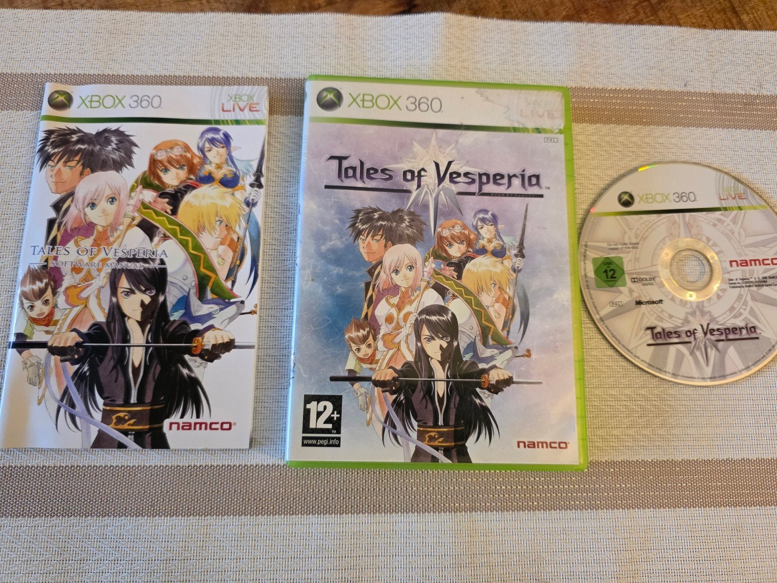 Tales of Vesperia Xbox 360 - Compleet met handleiding, 1 speler, Ophalen of Verzenden, Zo goed als nieuw, Role Playing Game (Rpg)