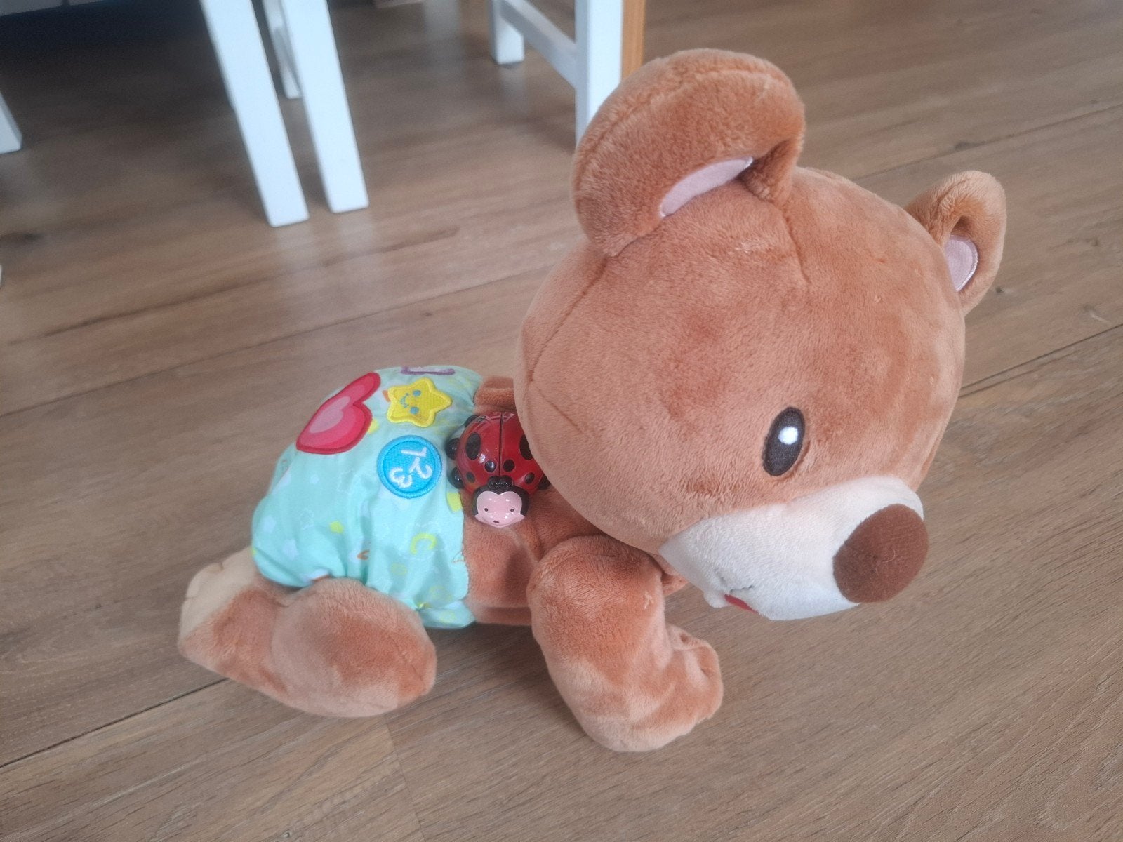 VTech kruipbeer interactieve knuffel, Overige merken, Beer, Ophalen of Verzenden, Zo goed als nieuw