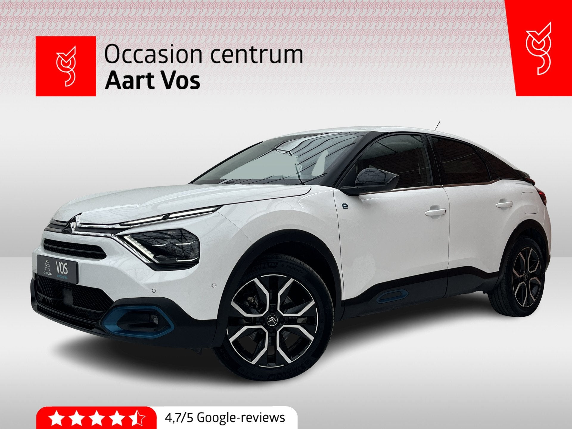 Citroën Ë-C4 Shine 50 kWh | Keyless | Camera voor + achter, Auto's, 12 maanden, Gebruikt, Zwart, Leder en Stof