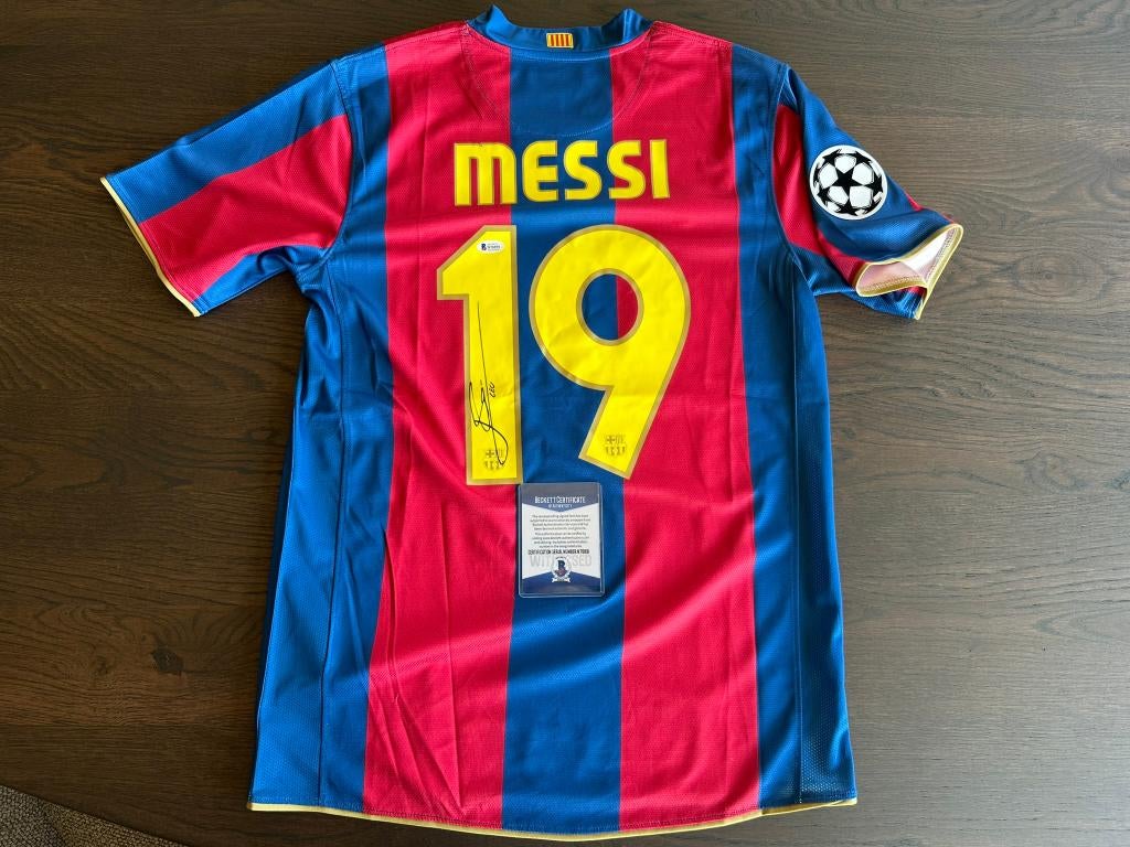 Hand gesigneerd shirt Lionel Messi, met COA, Buitenlandse clubs, FC Barcelona, Shirt, Info@nike.com