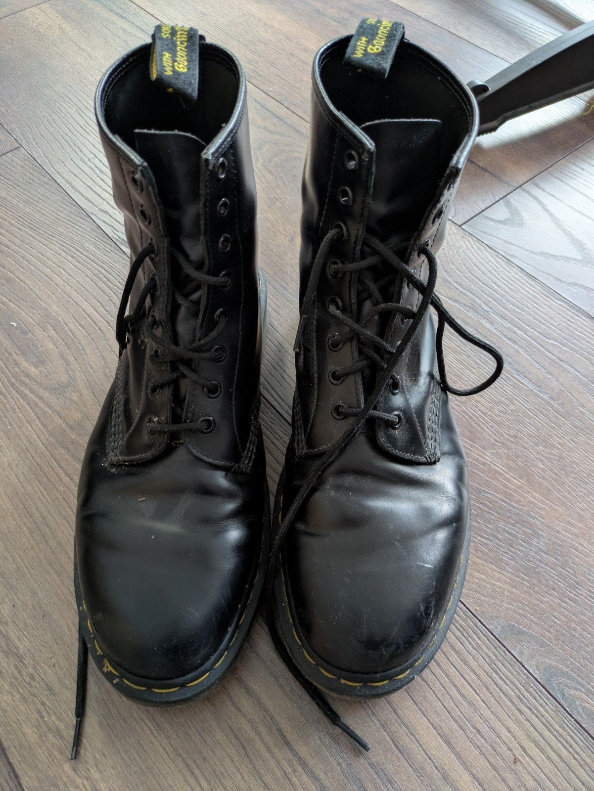 zwarte dr. Martens 46, Ophalen of Verzenden, Zo goed als nieuw, Zwart, Boots