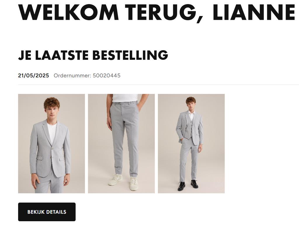 Prachtig lichtgrijs 3 delig kostuum maat 48 WE Fashion, Ophalen of Verzenden, Zo goed als nieuw, Maat 48/50 (M), Grijs