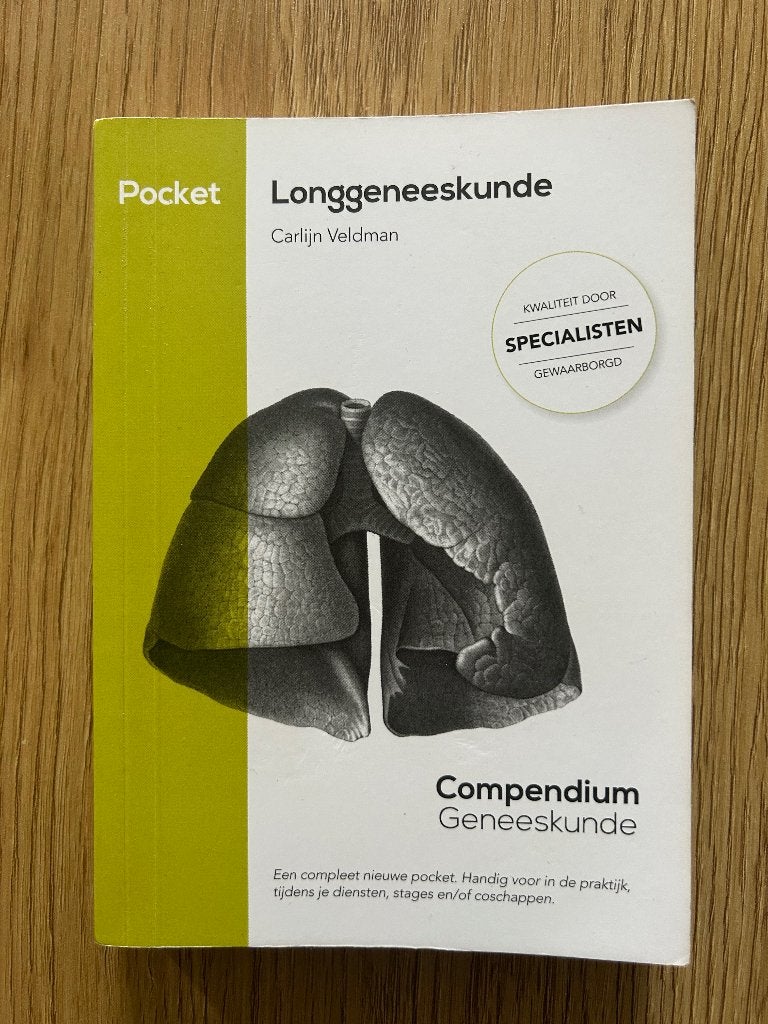 Compendium Pocket Longgeneeskunde, Boeken, Ophalen of Verzenden, Beta, Zo goed als nieuw, Niet van toepassing