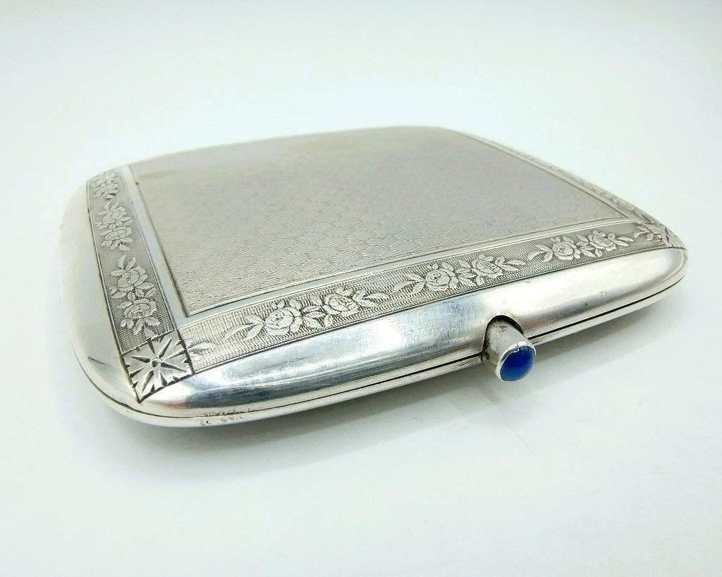 Zilveren sigarettendoos, Louis Kuppenheim, Duitsland, Verzenden, Zilver
