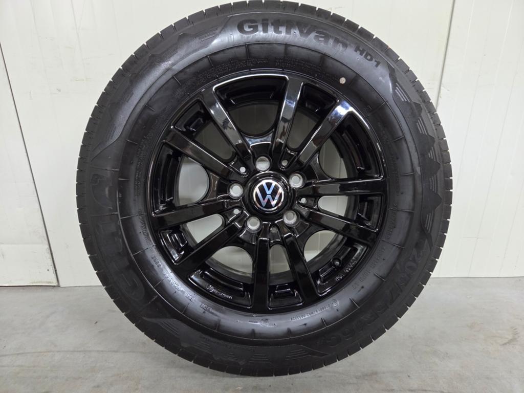 Vw Crafter MAN 16 inch velgen zwart zomerbanden 205-75-16, Ophalen, Bestelwagen, 16 inch, Nieuw