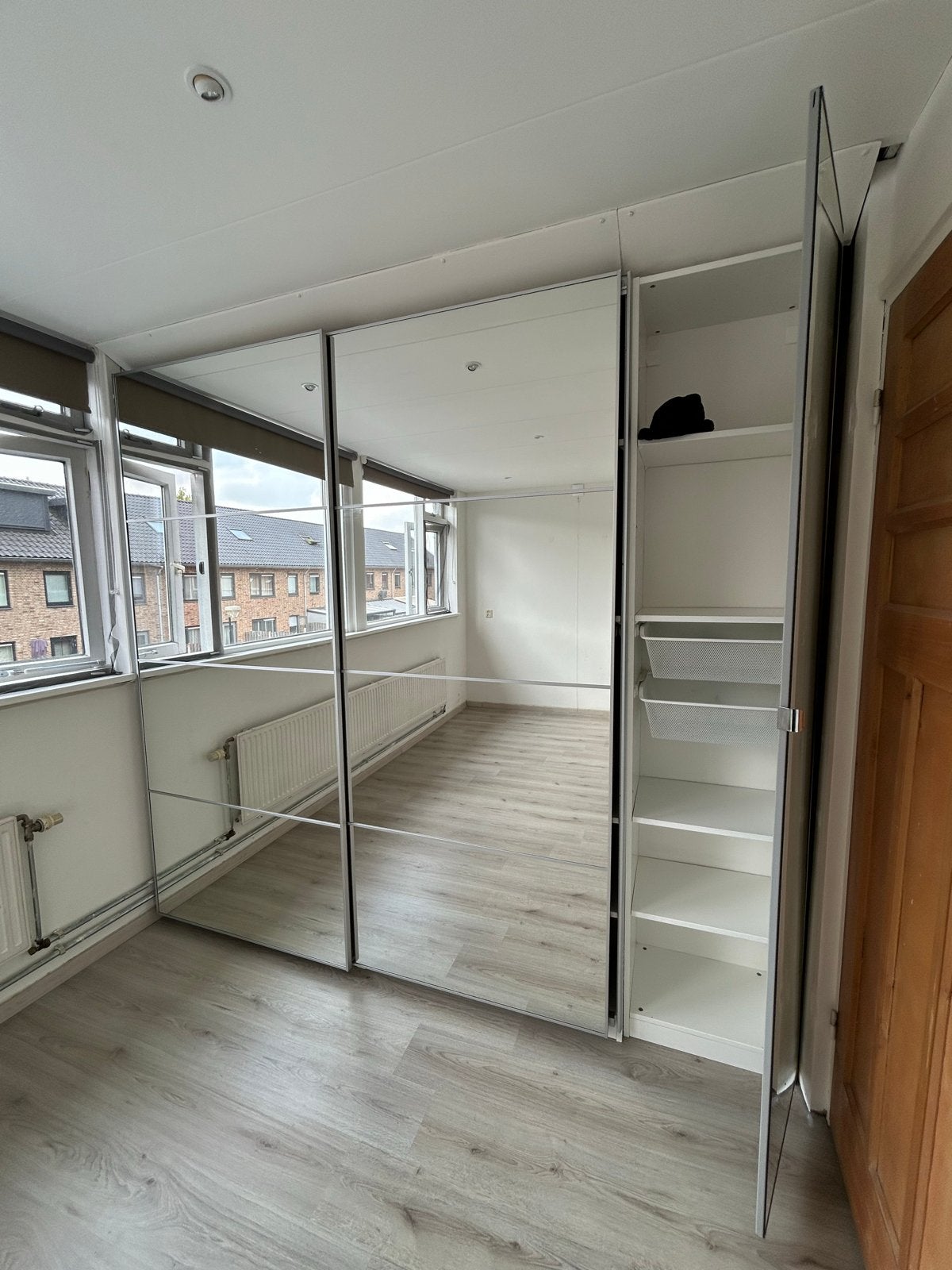 IKEA PAX kledingkasten met spiegeldeuren, Ophalen, Gebruikt, 200 cm of meer, Glas