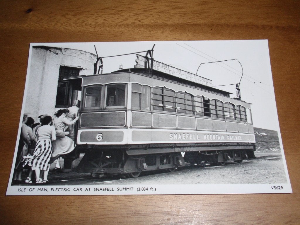 Tram Trein ? Snaefell Mountain Railway Isle of Man Engeland, Verzamelen, Verzenden, 1940 tot 1960, Ongelopen, Voertuig