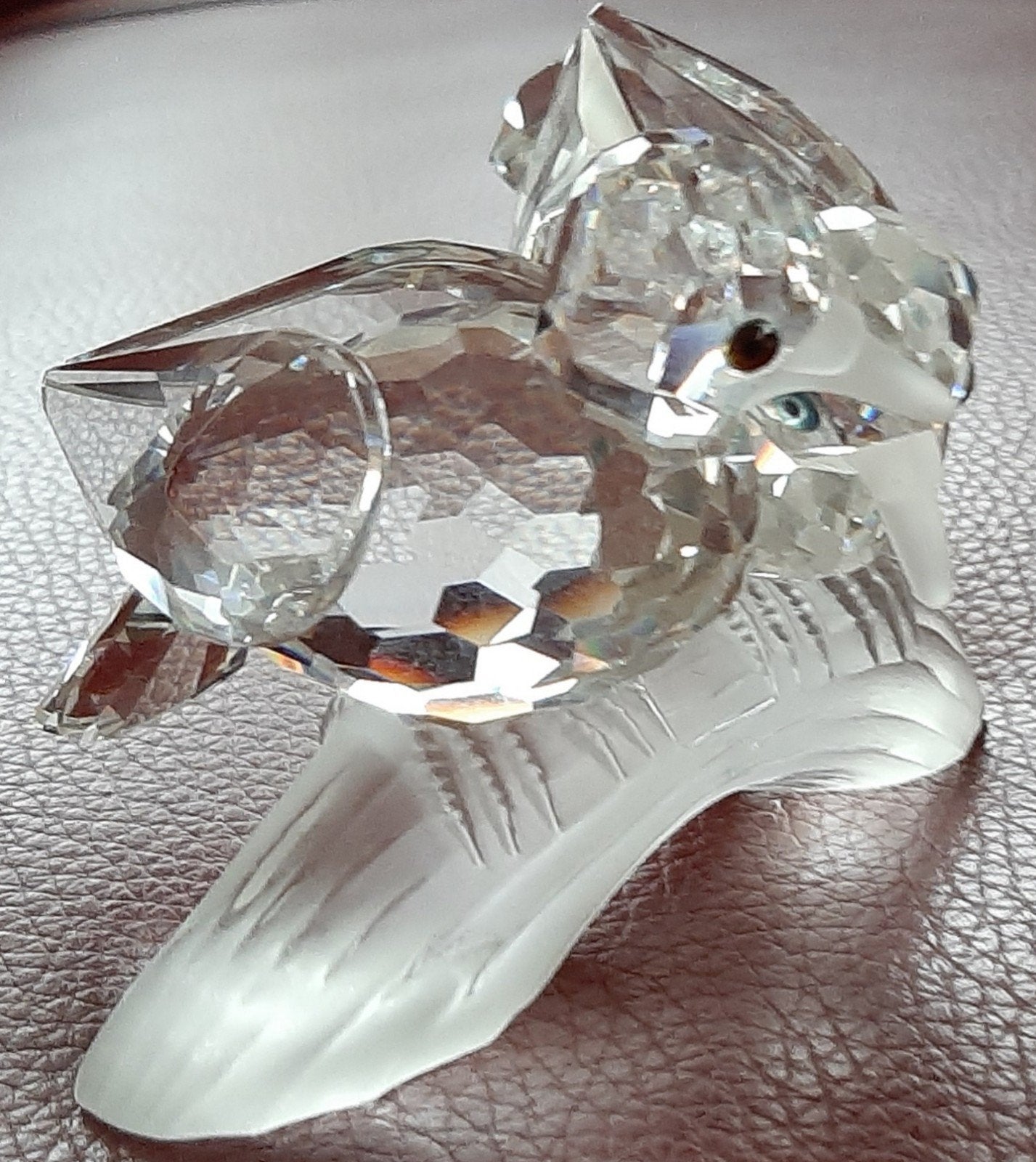 Swarovski scs Tortelduiven jaarstuk 1989 zonder doos, Ophalen of Verzenden, Zo goed als nieuw, Figuurtje