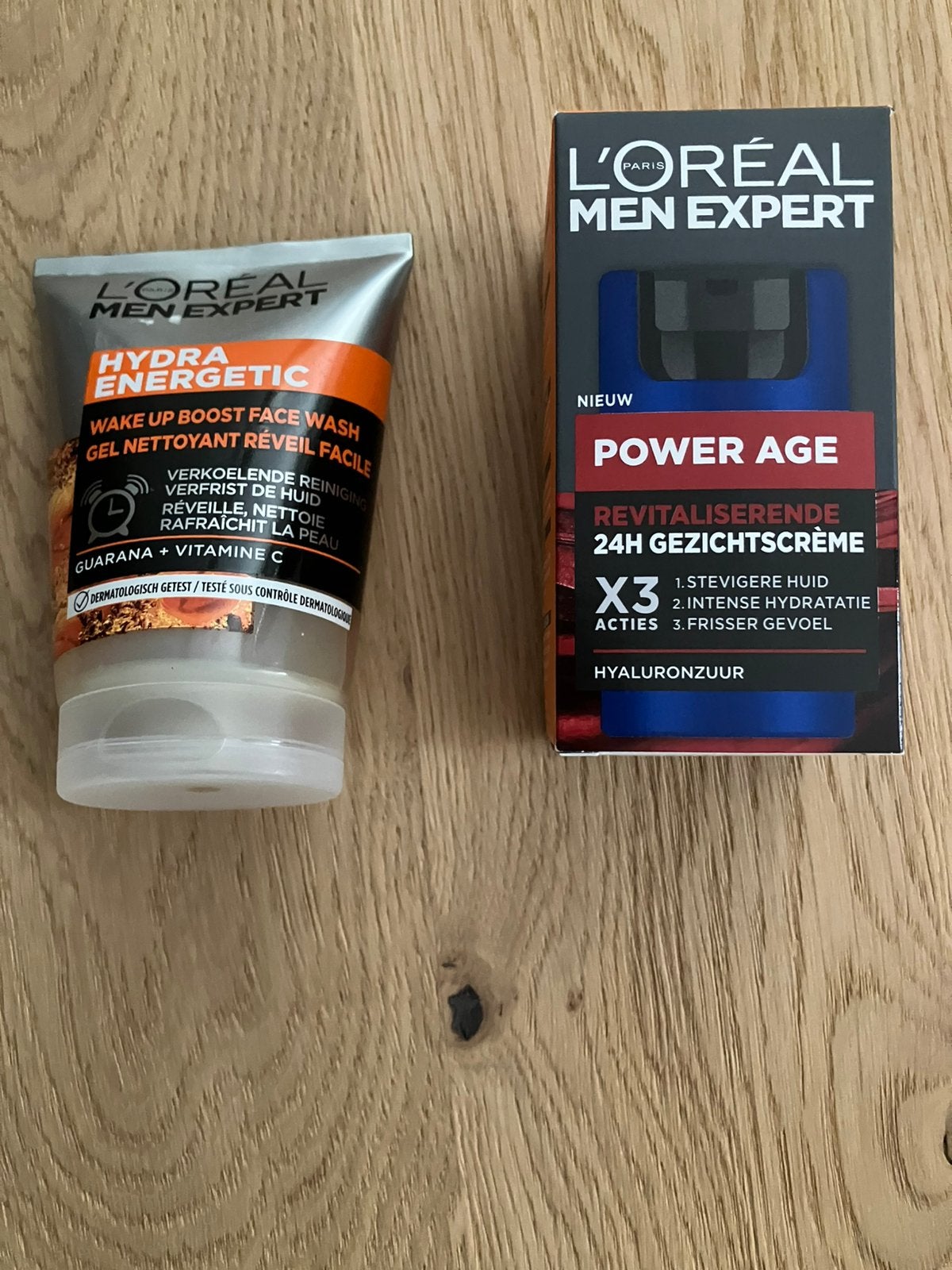 L’Oreal men expert reiniging en gezichtscrème, Ophalen of Verzenden, Nieuw, Gehele gezicht, Verzorging