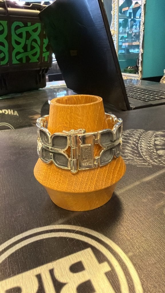 BUDDHA TO BUDDHA ARMBAND TYPE DOUBLE OSIRIS 21 CM € 449,00, Ophalen of Verzenden, Nieuw, Zilver, Zilver