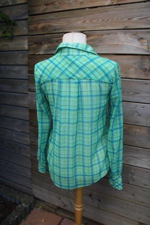 Blouse groen/ blauw Marylene Madou mt 34 transp Vaste prijs, Marylene Madou, Blauw, Ophalen of Verzenden, Zo goed als nieuw