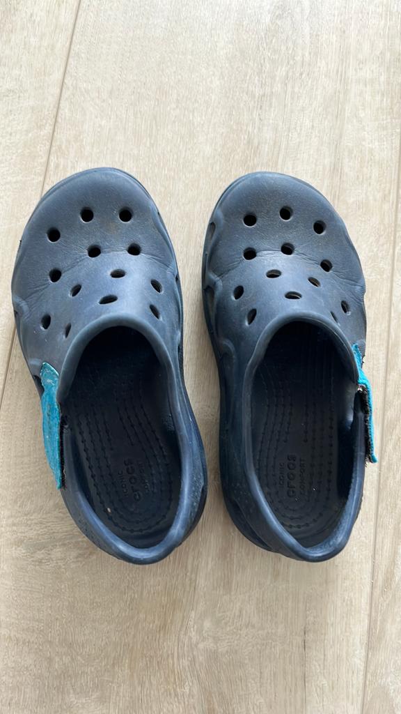 Crocs sandalen voor kinderen - Maat 27/28 C10 blauw, Ophalen of Verzenden, Gebruikt, Jongen of Meisje, Schoenen