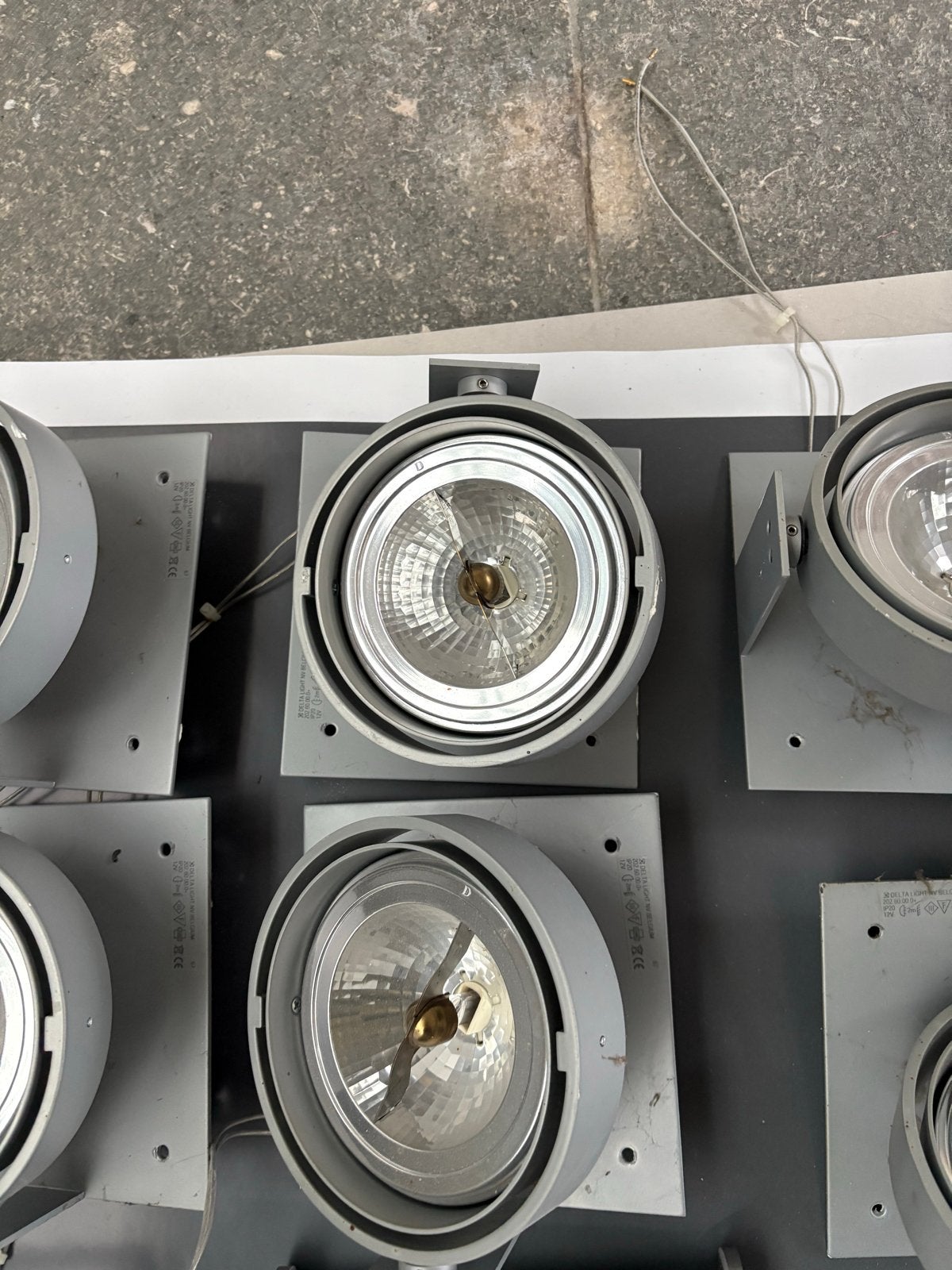 Delta Light Inbouwspots - 8x enkel, 2x dubbel, Halogeen, GU5.3, Ophalen of Verzenden, Metaal