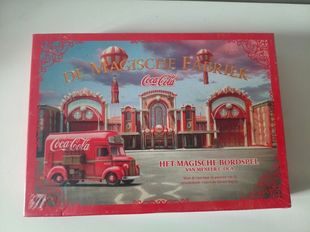 Coca Cola – De magische fabriek bordspel ( nieuw ), Hobby en Vrije tijd, Ophalen of Verzenden, Nieuw, Coca Cola