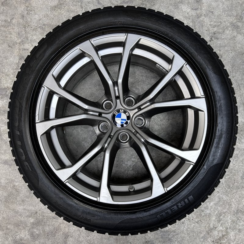 OEM VELGEN SET + WINTERBANDEN BMW 3 4 SERIE G20 G32 G22 G23, Ophalen, Gebruikt, Banden en Velgen, 17 inch