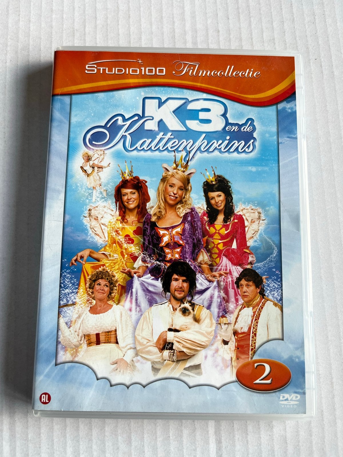 K3 en de Kattenprins DVD - Studio 100 Filmcollectie, Cd's en Dvd's, Gebruikt, Alle leeftijden, Familie, Film