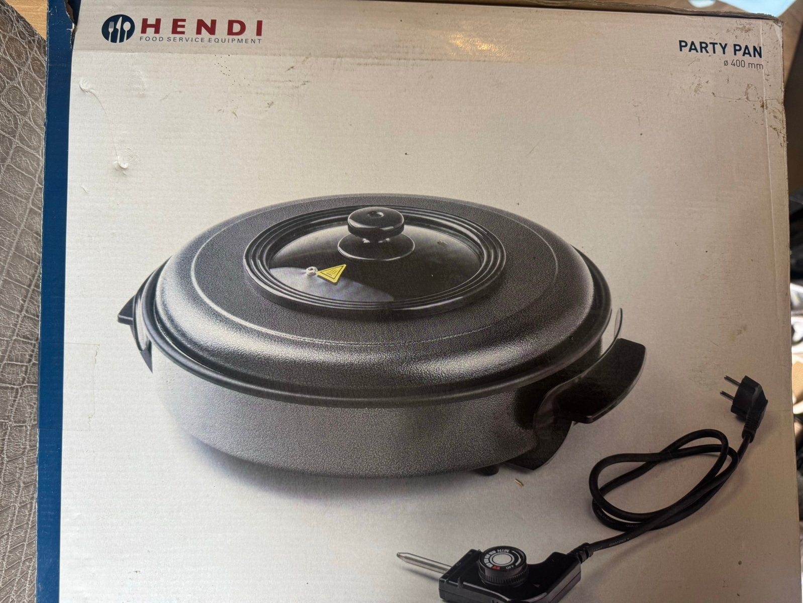 2x Hendi hapjespan partypan 40 cm breed 5cm hoog, Ophalen of Verzenden, Zo goed als nieuw
