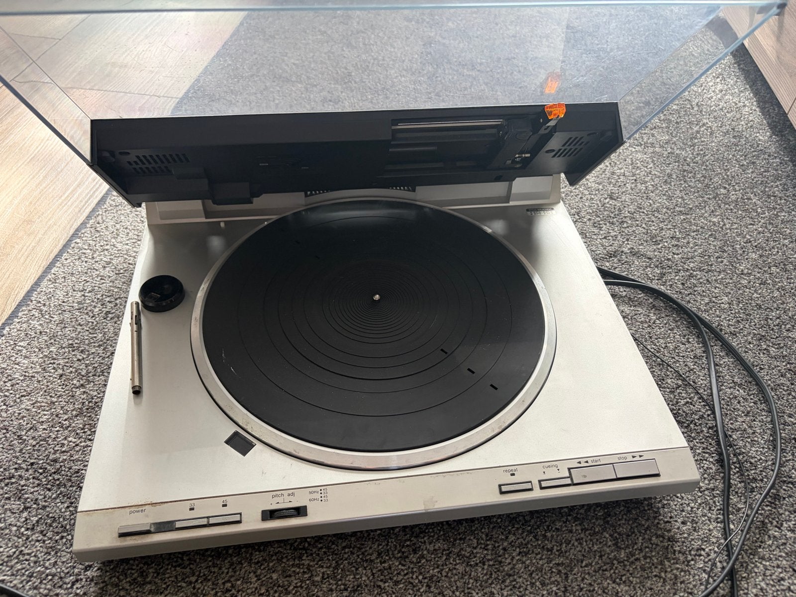 Technics SL-DL1 Volautomatische Linear Tracking Platenspeler, Ophalen, Gebruikt, Pitch-regelaar, Platenspeler
