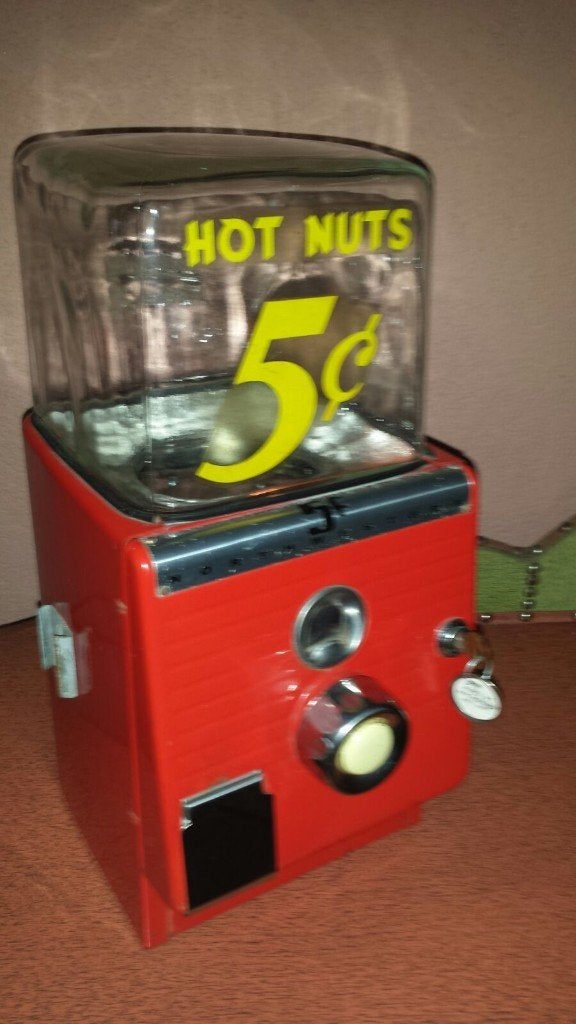 Northwestern Hot Nuts pinda automaat fifties sixties vintage, Ophalen, Gebruikt