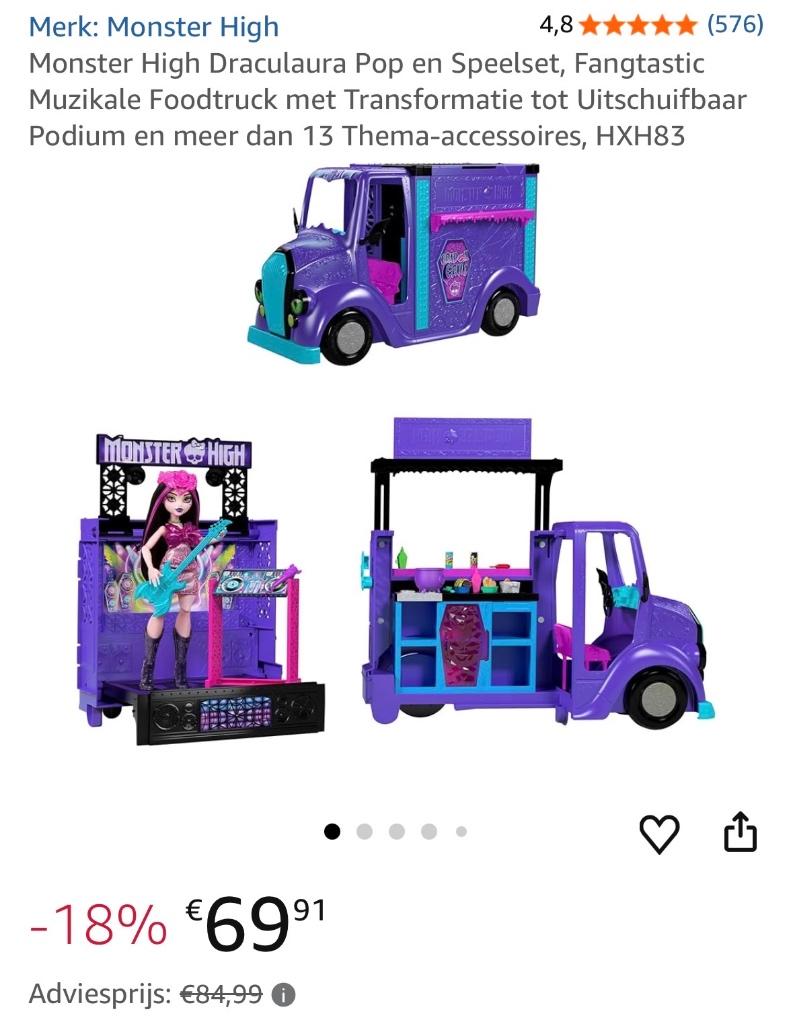 Monster High food music truck, Ophalen, Zo goed als nieuw, Overige typen
