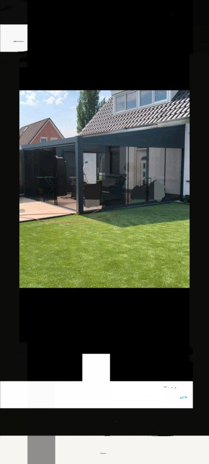 Veranda/Serre/Terrasoverkapping met Glazen Schuifwand, Ophalen, Nieuw, Veranda